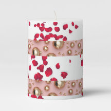 ROMANTIC OBSESSION GOLD BLUSH RED ROSE PETAL'S