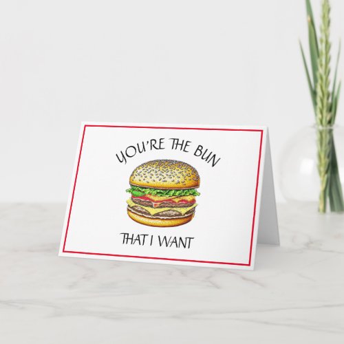 Romantic Occasion  Funny Food Pun  Card