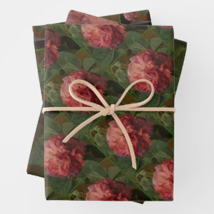 Romantic Old English Roses Wrapping Paper Sheets