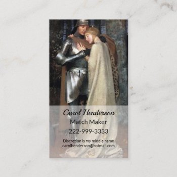 Romantic Painting Aucassin And Nicolette Business Card by Hannahscloset at Zazzle