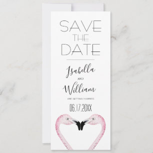 Romantic Palm Wedding Save the Date Invitation