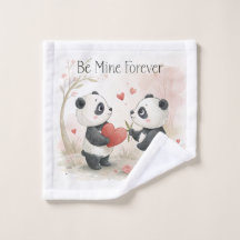 Romantic Panda Card – Be Mine Forever