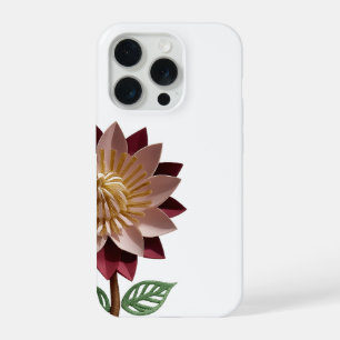 Romantic Paper Flower Phone Case – Pink & Maroon
