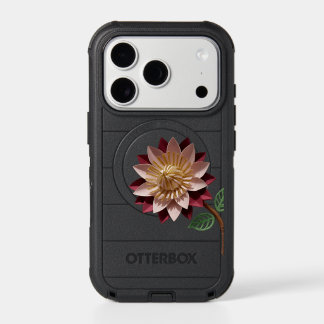 Romantic Paper Flower  Phone Case – pink & maroon