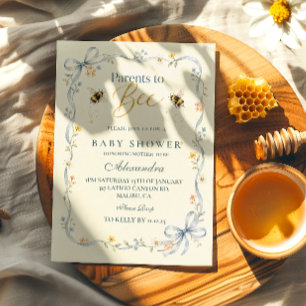 Romantic Parents To Bee Baby Shower Invitation