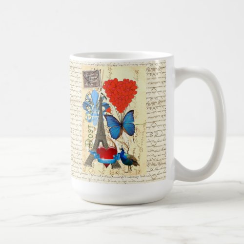 Romantic Paris collage Coffee Mug