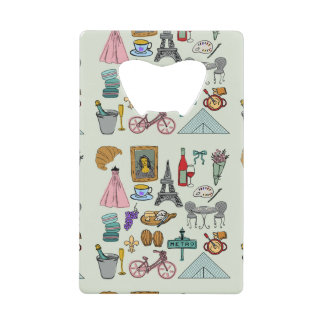 Romantic Paris Credit Card Bottle Opener