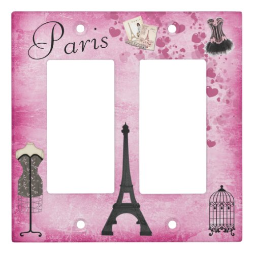 Romantic Paris Eiffel Tower Fashion Light Switch Cover