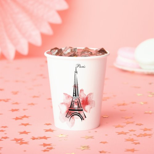 Romantic Paris Eiffel Tower Paper Cups