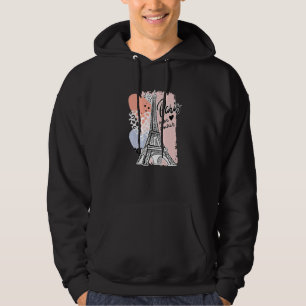 Romantic Paris Mon Amour Paris My Love Eiffel Towe Hoodie