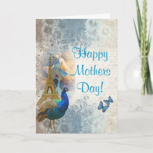 Romantic Paris mothers day Card