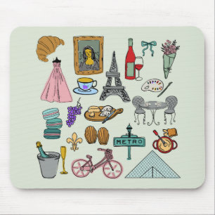 Romantic Paris Mouse Pad