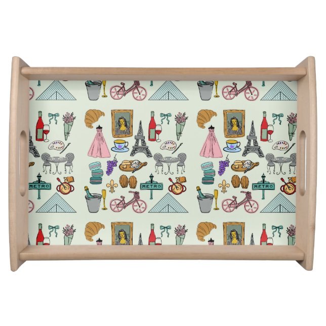 Romantic Paris Serving Tray (Front)