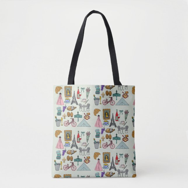 Romantic Paris Tote Bag (Front)