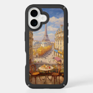 Romantic Parisian Balcony View Oil Painting iPhone 16 Case