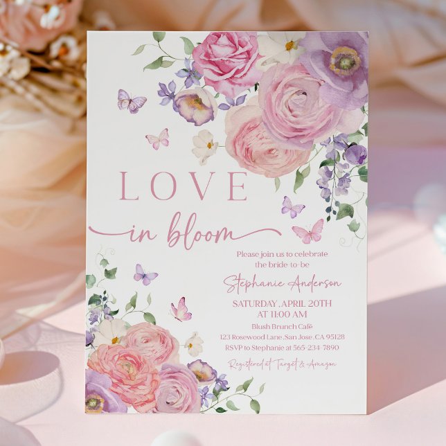 Romantic Pastel Floral Bridal Shower Invitation (Creator Uploaded)