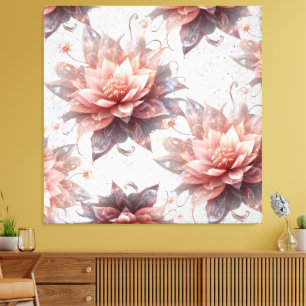 Romantic Pastel Floral Canvas – Luxury Home Decor