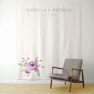Romantic Pastel Floral Tapestry