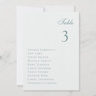 Romantic pastel flowers Wedding Table Seating Card