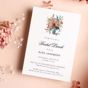Romantic Pastel Spring Flower Bridal Shower  Invitation