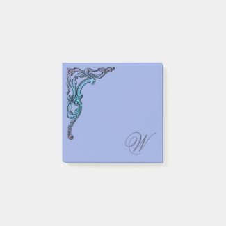 Romantic Pastel Steampunk Goth Monogrammed