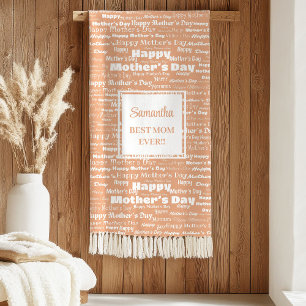 Romantic Pastel Typography Mother’s Day Best Gift Sherpa Blanket