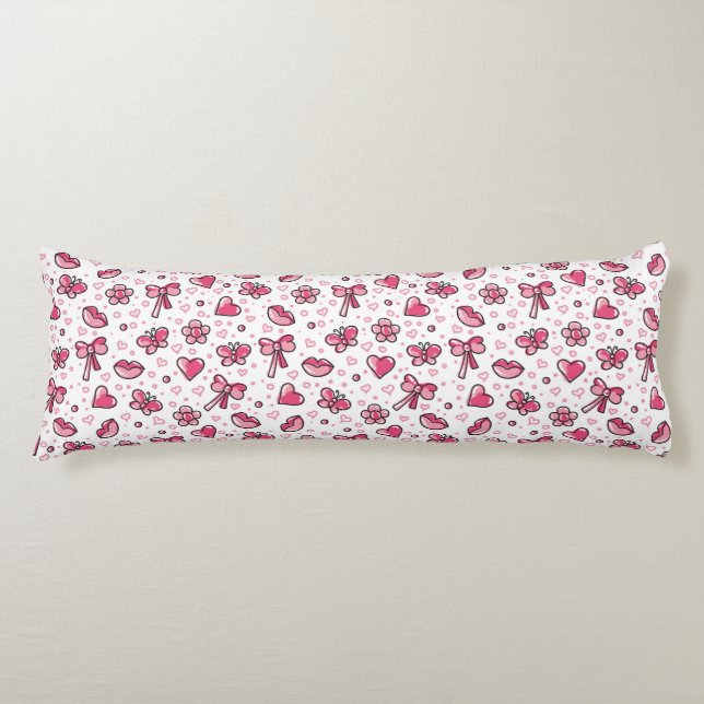 romantic pattern body pillow (Front)