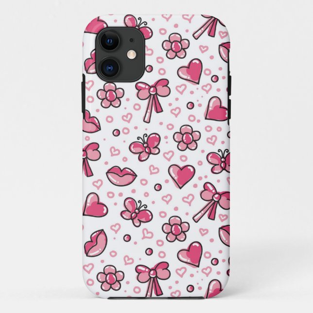 romantic pattern Case-Mate iPhone case (Back)