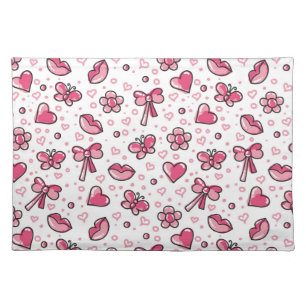 romantic pattern cloth placemat