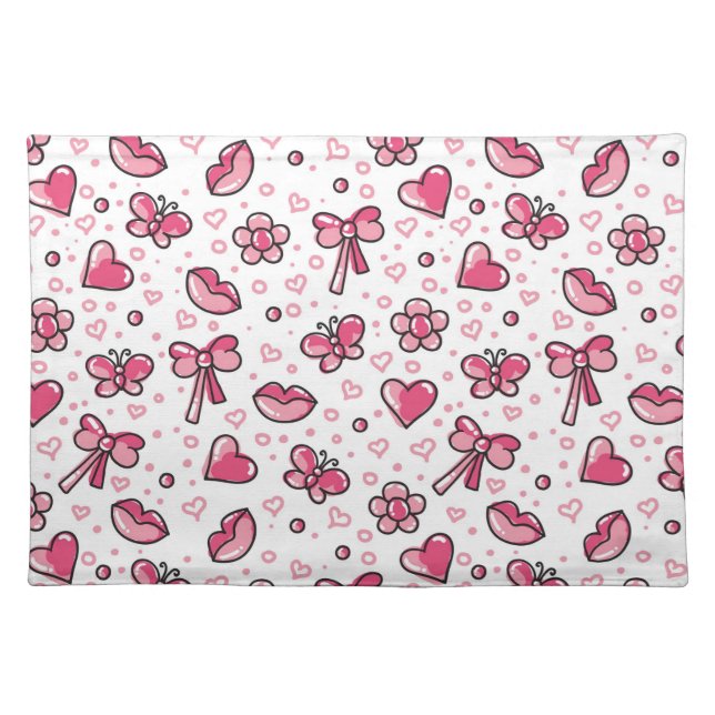 romantic pattern cloth placemat (Front)