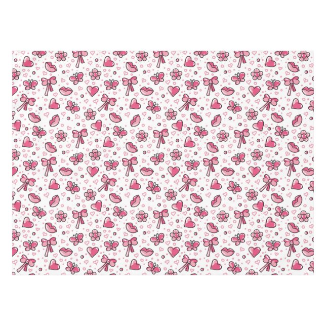 romantic pattern tablecloth (Front (Horizontal))