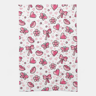 romantic pattern towel