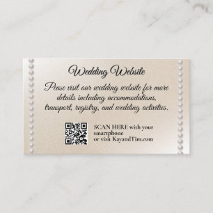 Romantic Pearls  Enclosure Card