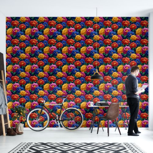 Romantic Peonies Indoor Decoration Victorian Wallpaper