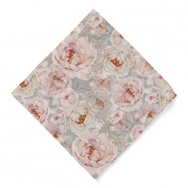 Romantic Peony Bandana (Front)