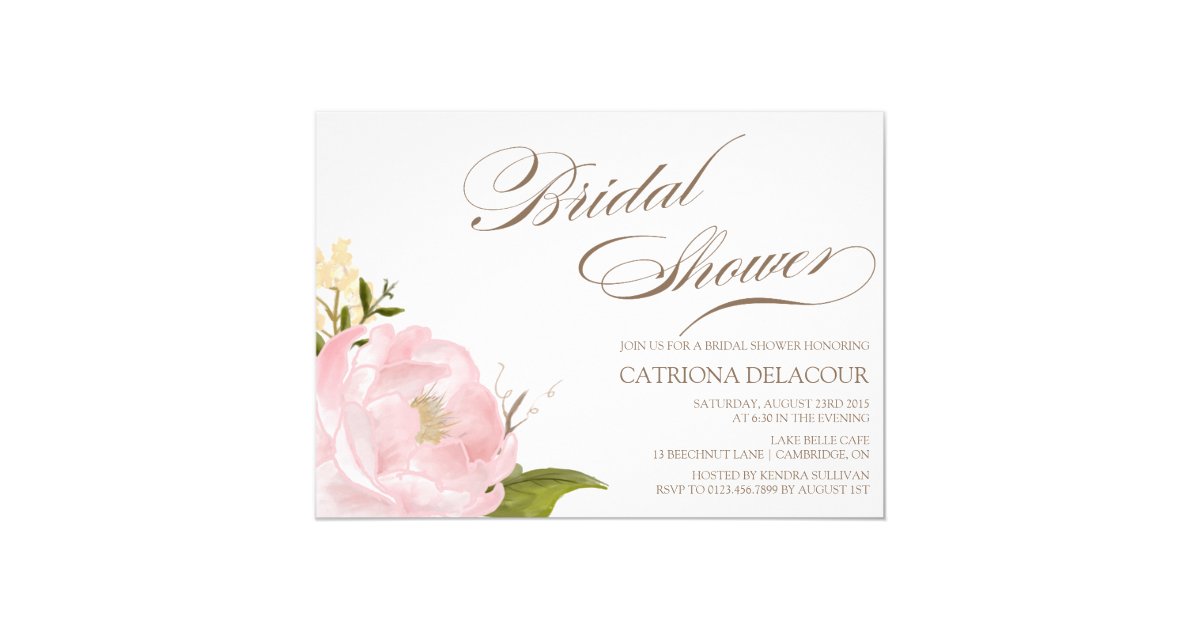 Romantic Bridal Shower Invitations 4