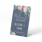 Romantic Peony Flowers | Blue Welcome Wedding