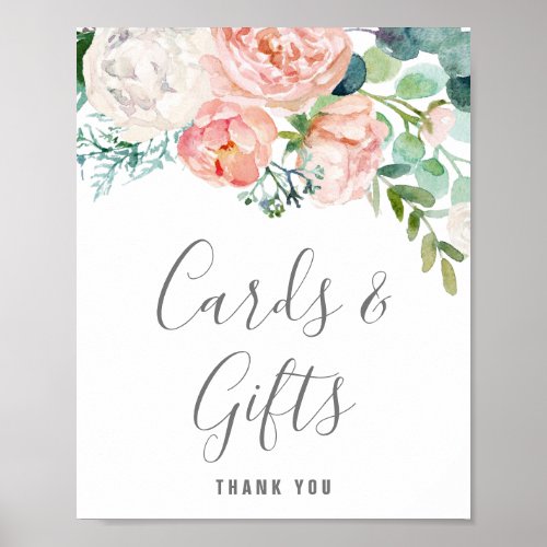 Romantic Peony Flowers Cards  Gifts Sign