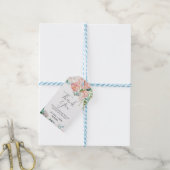 Romantic Peony Flowers Thank You Favor Gift Tags (With Twine)