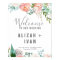 Romantic Peony Flowers Welcome Wedding