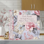 Romantic Peri Blue & Pink Floral Recipe Cookbook 3 Ring Binder<br><div class="desc">This eye-catching traditional and romantic floral recipe binder adds style and grace to your kitchen. Gather your favorite recipes and add you favorite family memories to make this a cherished keepsake. Delicate cream, soft blush pink, and periwinkle blue flowers adorn a periwinkle blue background. Add a name to personalize it....</div>