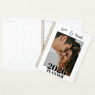 Romantic Personalized Couple Photo 2026 Gift Planner