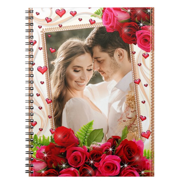 Romantic Personalized Spiral Notebook (Front)