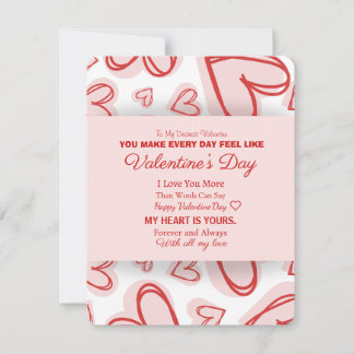 Romantic Personalized Valentine's Day Card 