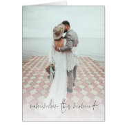 Romantic Photo Overlay Wedding Anniversary Card at Zazzle