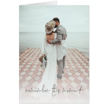 Romantic Photo Overlay Wedding Anniversary Card by Fotografixgal at Zazzle