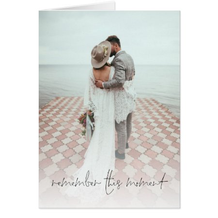 Romantic Photo Overlay Wedding Anniversary Card