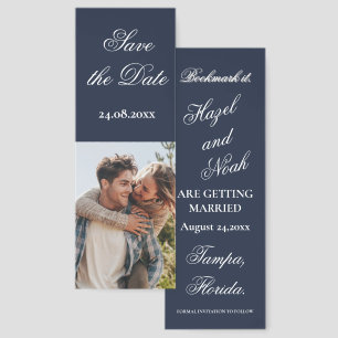Romantic Photo Save the Date Bookmarks