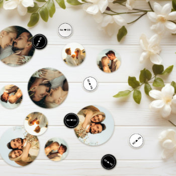Romantic Photos - Heart & Monogram Confetti by Paperpaperpaper at Zazzle