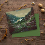 Romantic Pines, Mountains & Lake | Budget Wedding<br><div class="desc">Create your own Romantic Pines, Mountains & Lake | Budget Wedding invitation! As part of the budget selection here on Zazzle, these invitations do not come with envelopes nor do they fit snugly in a standard-sized envelope. The closest size is A6 but there will be a gap of approximately half...</div>